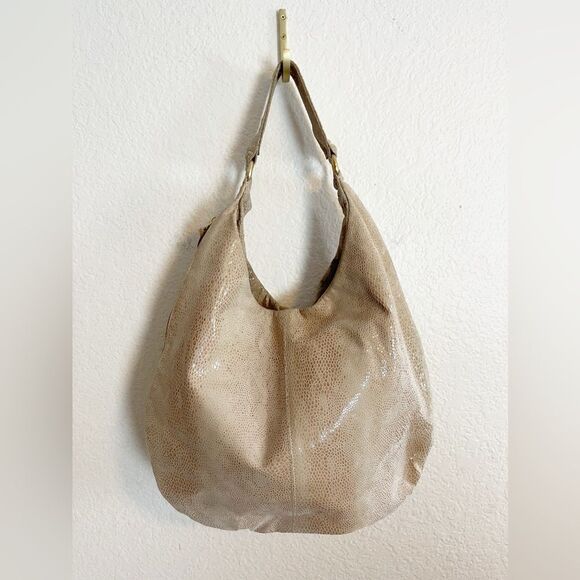 HOBO Taupe Textured Shoulder Bag - Picture 1 of 11